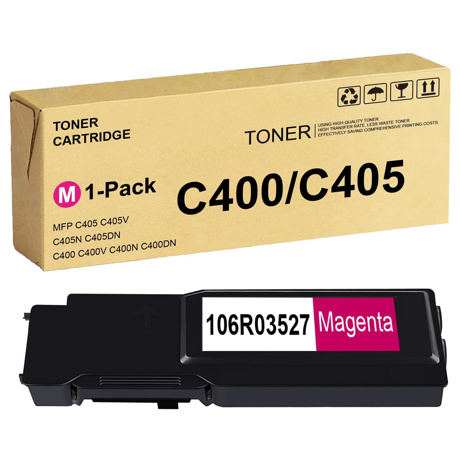 WEYNUONY Versalink C405 C400 Toner Cartridge Magenta 106R03527 Compatible for Xerox VersaLink C400 C405 Magenta Toner C400D C400DN MFP C405 C405N