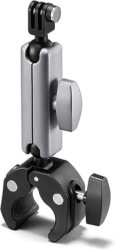Miniatura 7 de 360° Adjustable Handlebar Mount – Double Ballhead Magic Arm with 1/4" Thread for GoPro 12/11/10/9/8, Insta360, DJI Action 4/3 Cameras – Bike &