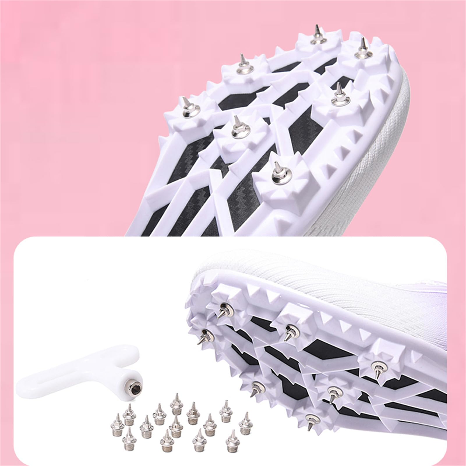 Zapatillas De Atletismo para Hombre Mujer Y Niño con Clavos De Malla Cómodas para Saltar Y Correr