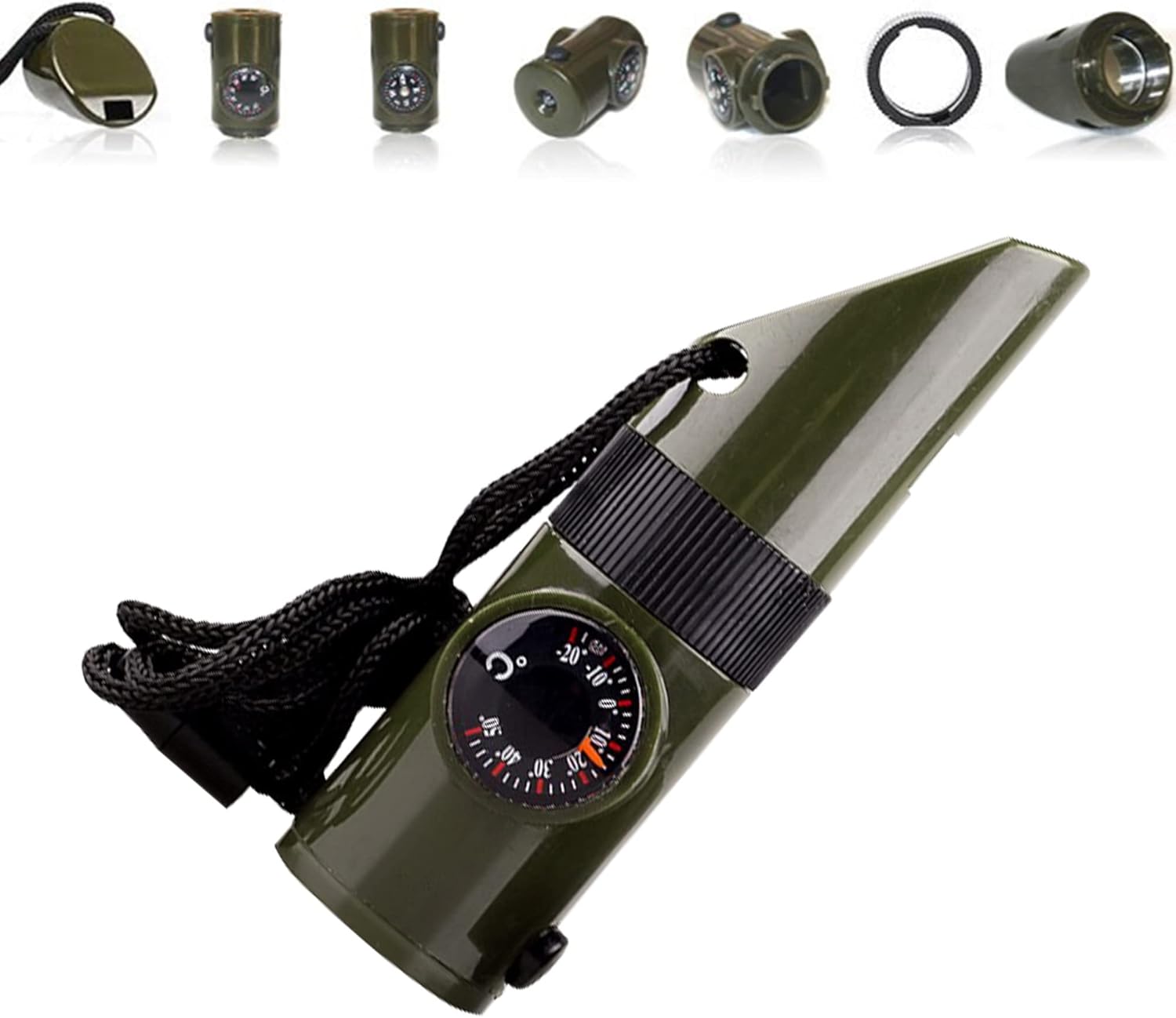 Emergency Survival Whistle,Multifunctional Outdoor Tools,Loud Safety Signaling,Compass/Thermometer/Light/Magnifier/Reflector Mirror/Storage Room/Lanyard,Expedition/Exploration/Hiking/Camping/Climbing Emergency Survival Whistle,Multifunctional Outdoor Tools,Loud Safety Signaling,Compass/Thermometer/Light/Magnifier/Reflector Mirror/Storage Room/Lanyard,Expedition/Exploration/Hiking/Camping/Climbing