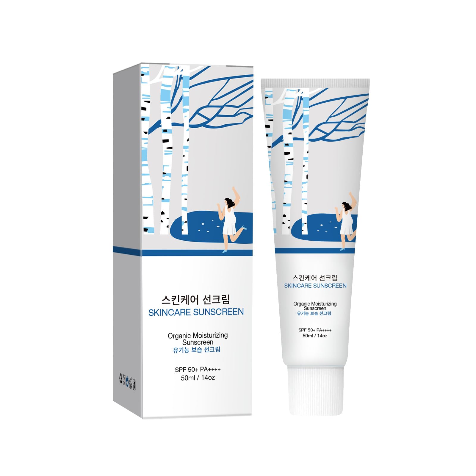 Relief Sun Sunscreen SPF 50+ PA++++ - Birch Juice Moisturizing Sun Cream - Sunscreen for Face No White Cast - Hydrating, Skin Care for All Type