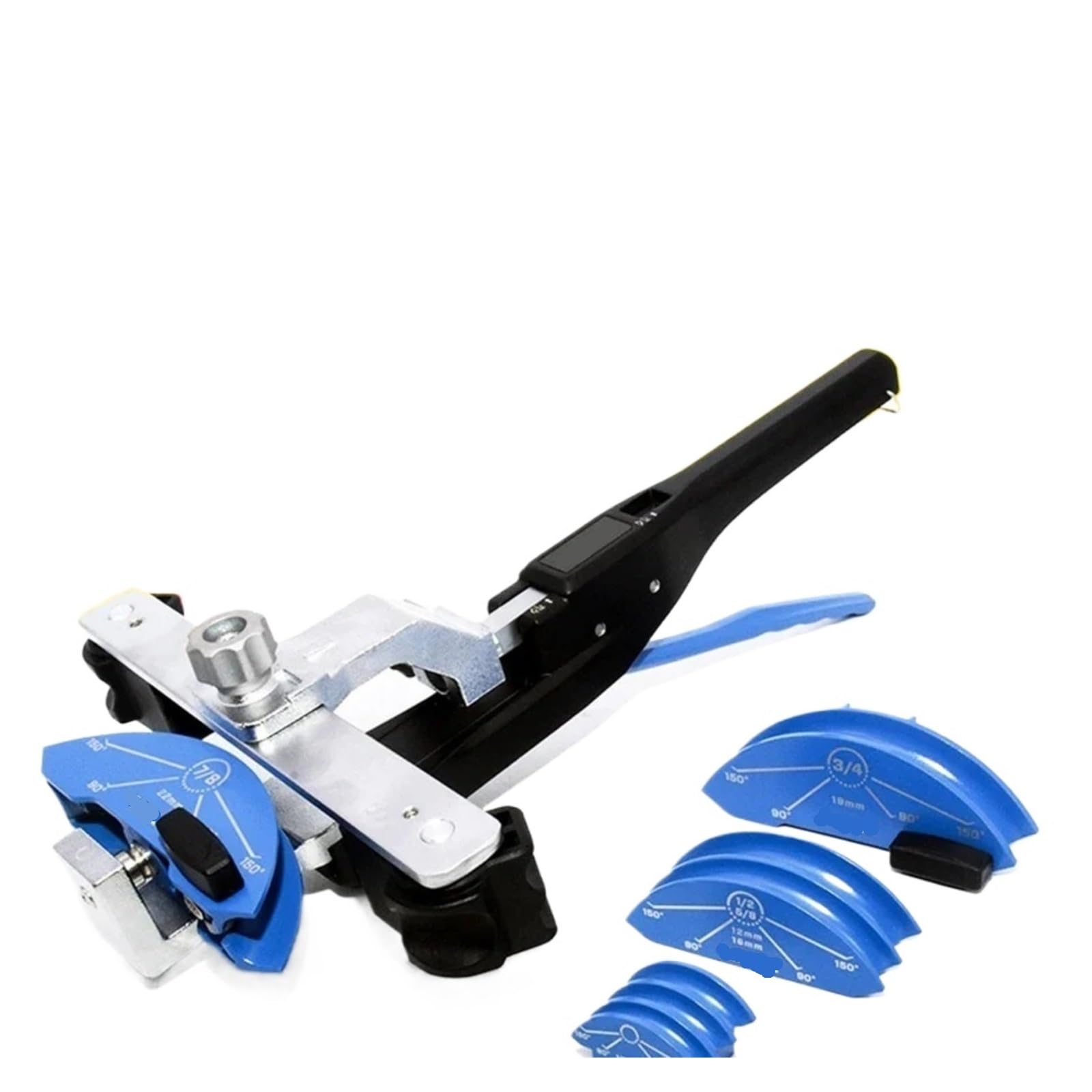 Vxdefp Vbt-Cb1r Vbt-Cb1/Cb1r 7-In-1 Manual Pipe Bender Kit, Positive & Negative Bending For Hvac Bending Tool(Vbt-Cb1r)