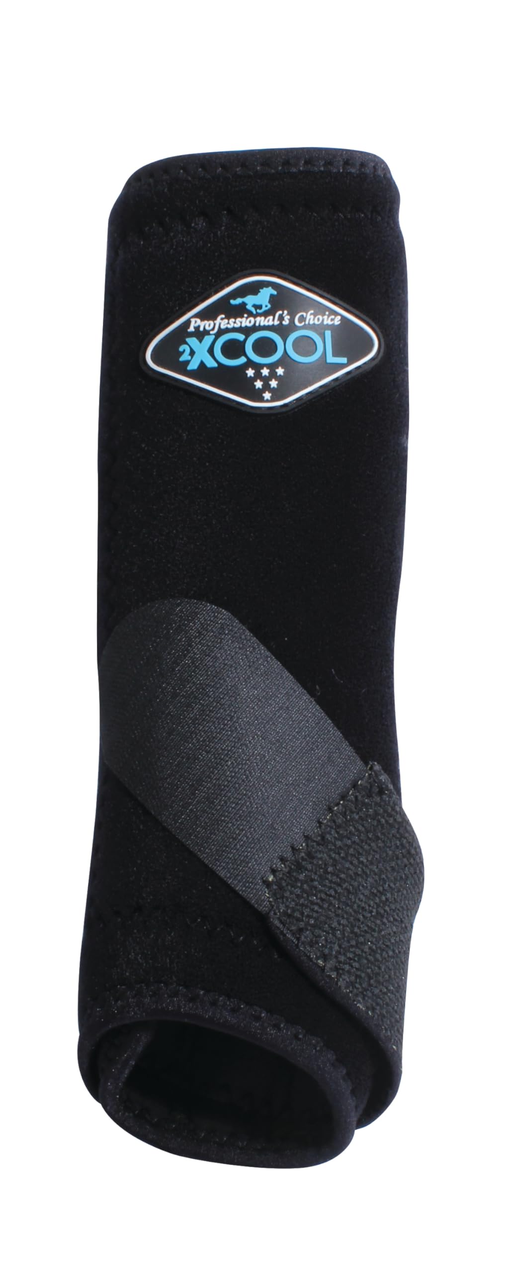 2XCOOL Sports Medicine Horse Boots | Protective & Breathable Design for Ultimate Comfort, Durability & Cooling in Active Horses | 2 Pack Medium Black