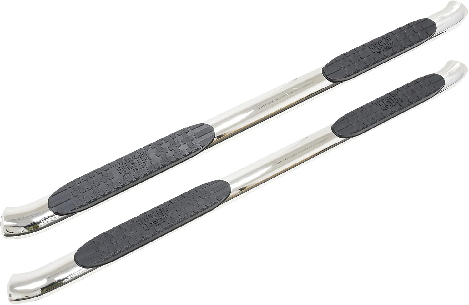 Westin 21-23720 PRO TRAXX 4 Oval Nerf Bars fits 2014-2018 Silverado Sierra 1500 2015-2019 Silverado Sierra 2500 3500 Crew Cab Polished Pair