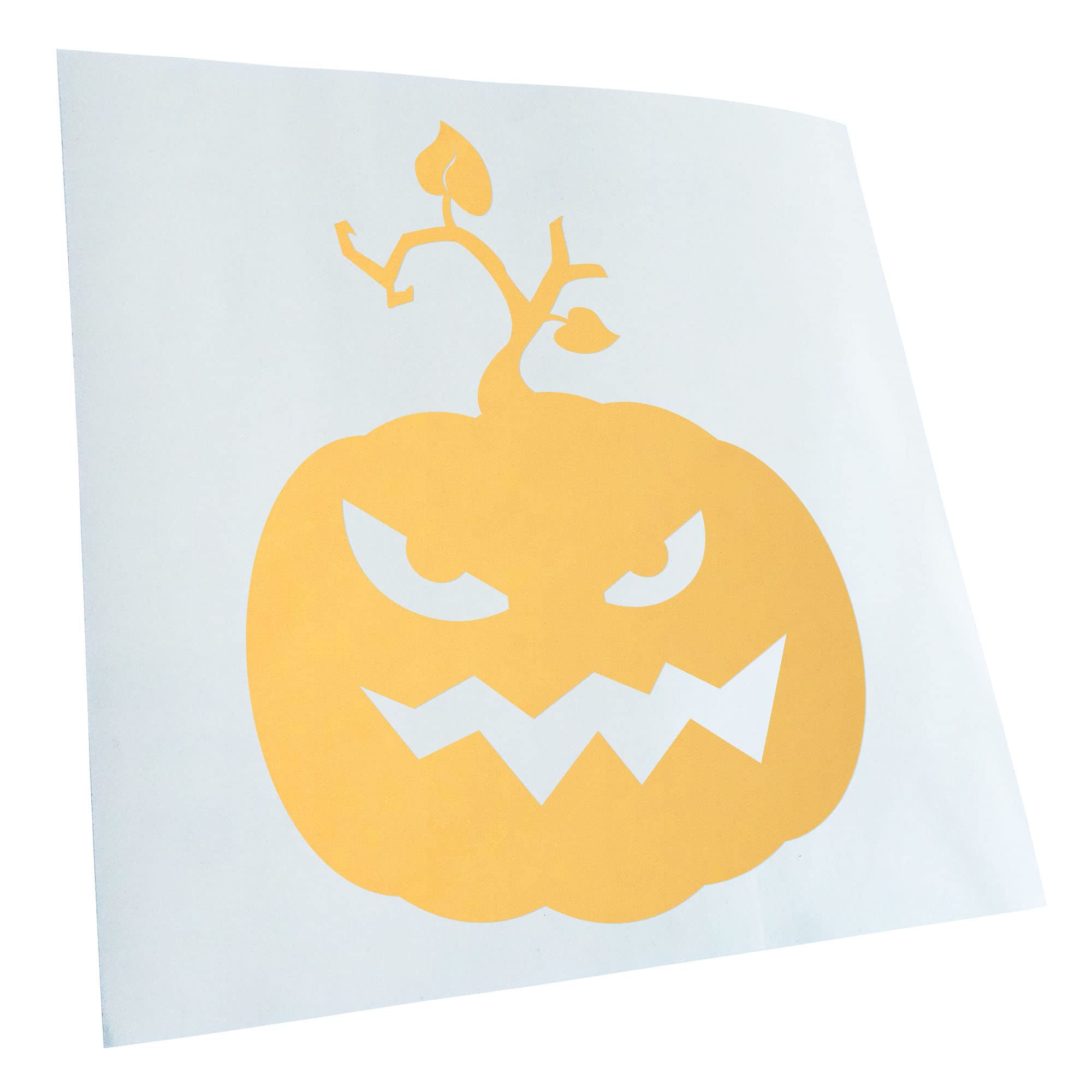 Kiwistar - Car Sticker - Cream - 50 x 38 cm Evil Pumpkin Evil Horror Pumpkin - Rear Window Car Sticker Weatherproof for Car Truck Moped Truck - Sticker Exterior Self-Adhesive Tuning Accessories for