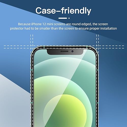 Miniatura 78 de NEW'C - Paquete de 3 protectores de pantalla para iPhone 14, iPhone 13, iPhone 13 Pro (6.1 pulgadas), protección mejorada de vidrio templado