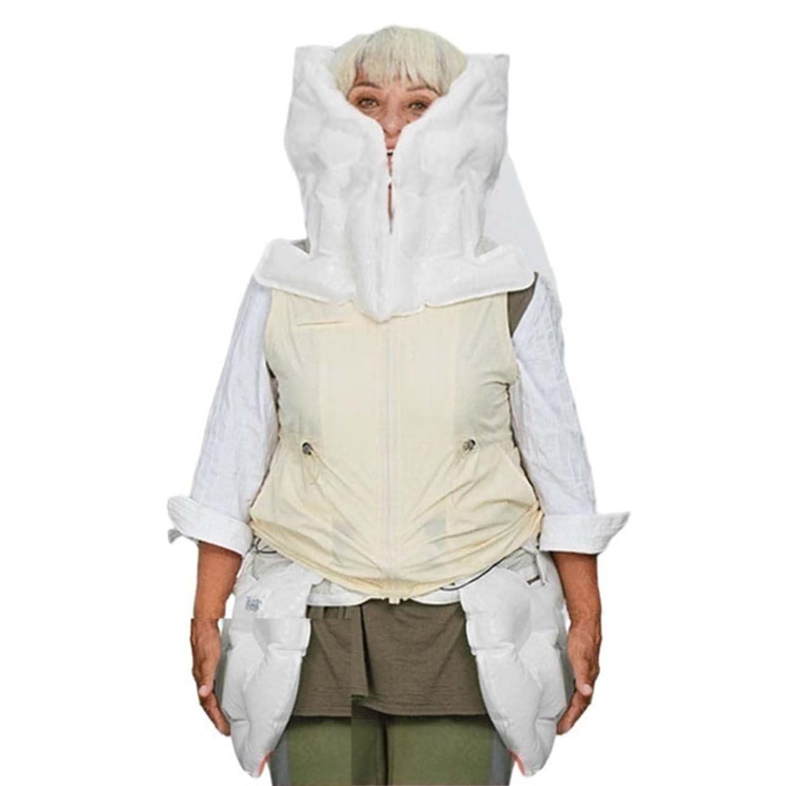 Chaleco de airbag anticaídas para ancianos, chaleco de airbag, chaleco de airbag para equitación/motocicleta, protección tridimensional de 270 grados, XL