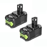 ULDERTRA 2-Pack 6.0Ah Replacement Batteries for Ryobi 18V Battery - Extended Power and Reliability