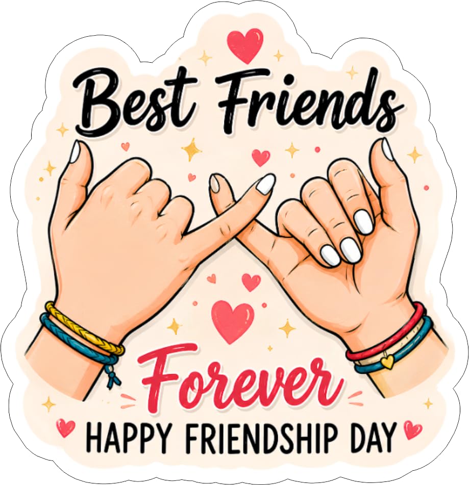 Friendship Day Fridge Magnet | Funny Fridge Magnet for Friends Dost Gift | Yaar Gift | Wooden Refrigerator Magnet (Best Friend Forever)-image-11