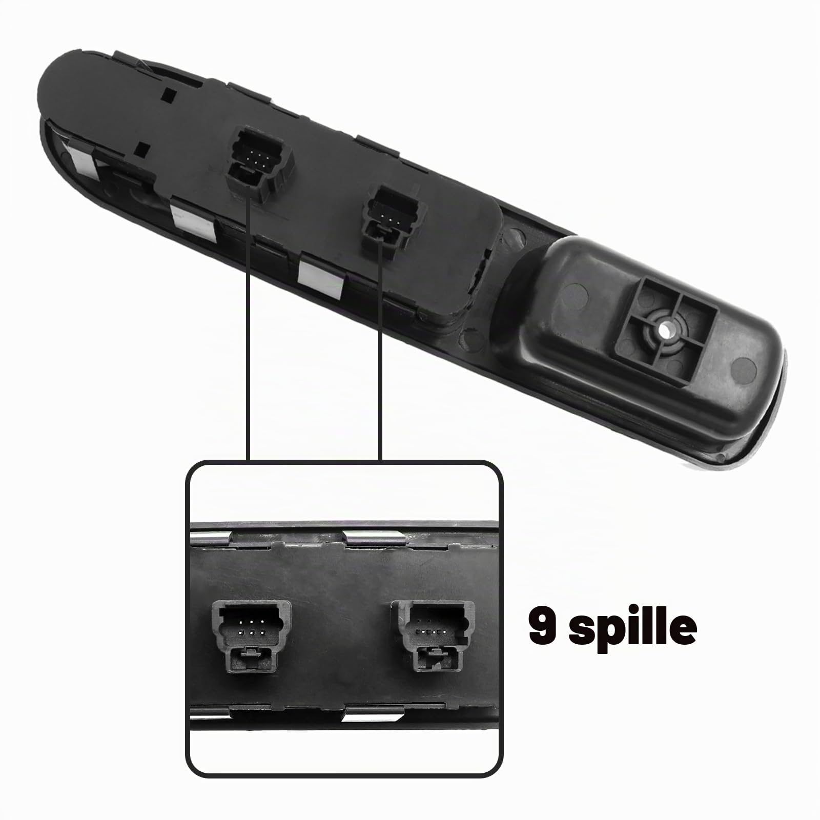 KAOLALI Interruttore per Finestrino 6554KT per Alzacristallo Compatibile con Peugeot 307 307SW 307CC Nero