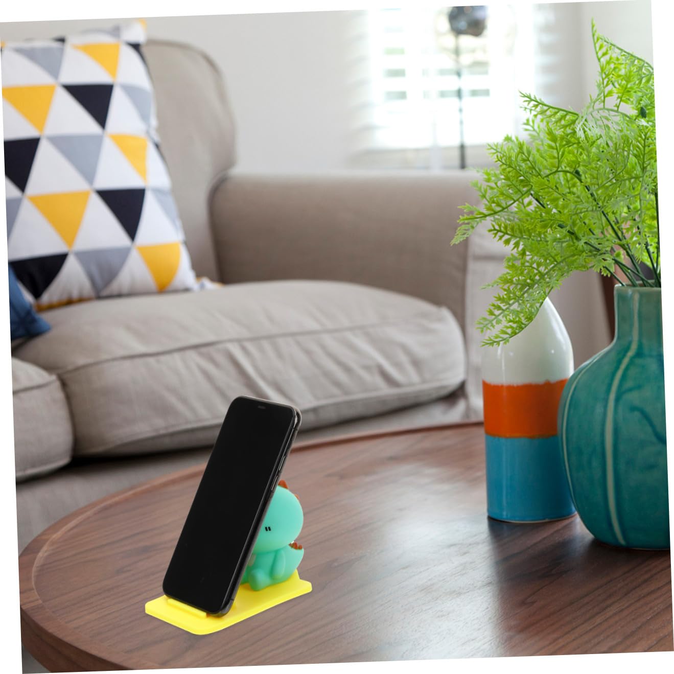 HOMSFOU 6pezzi Supporto Per Smartphone Cartoon Animali Supporto Regolabile Per Telefono Stile Adorabile Per Scrivania Da Dinosauri Per Videochiamate e Visione Di Film