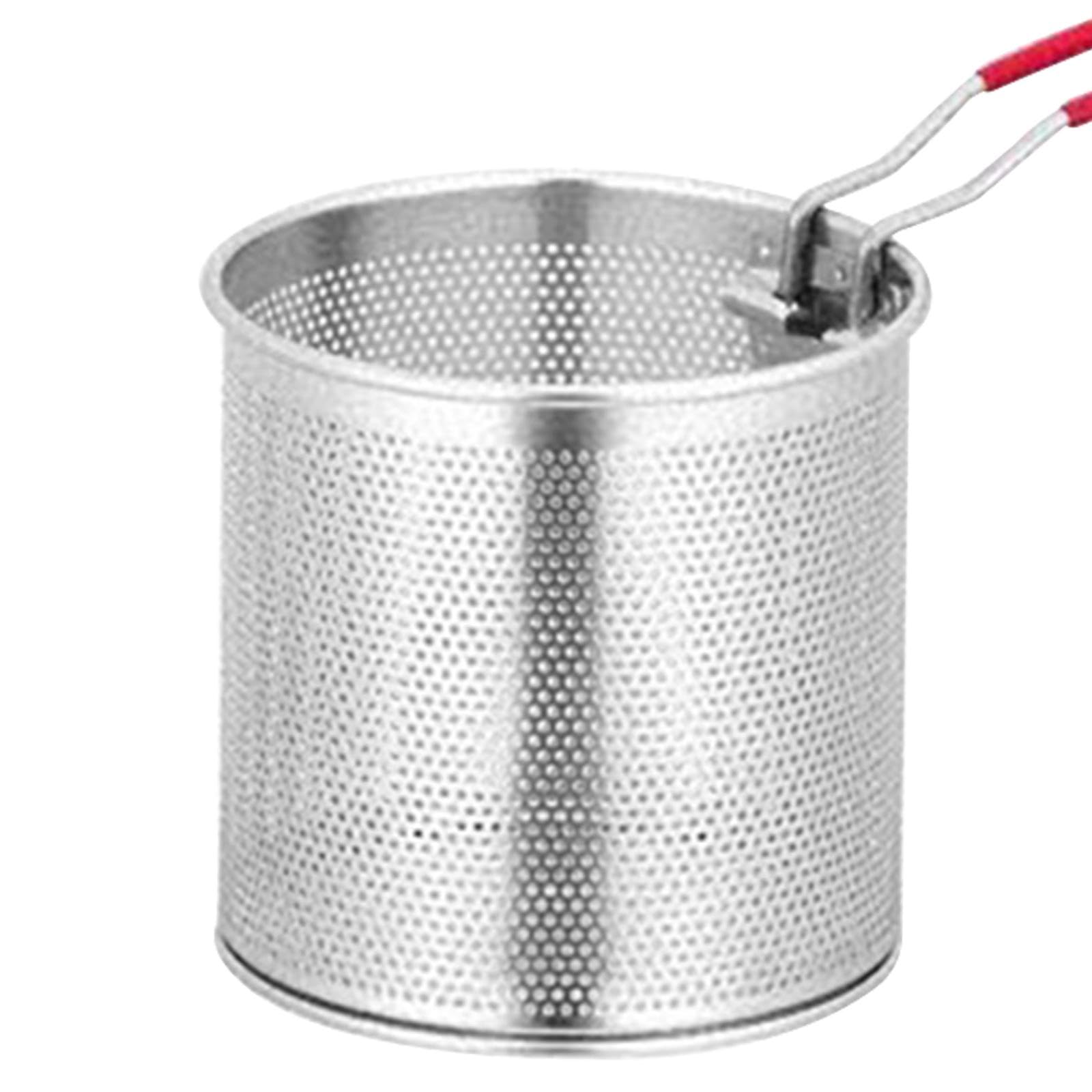 Garnek Do Smażenia Z Pokrywką, Drewniany Uchwyt, Sitko Do Oleju, Akcesoria Kuchenne Z Uchwytem, Mini Frytkownica, Frytkownica Z Filtrem Oleju Do Domu, Sm, S