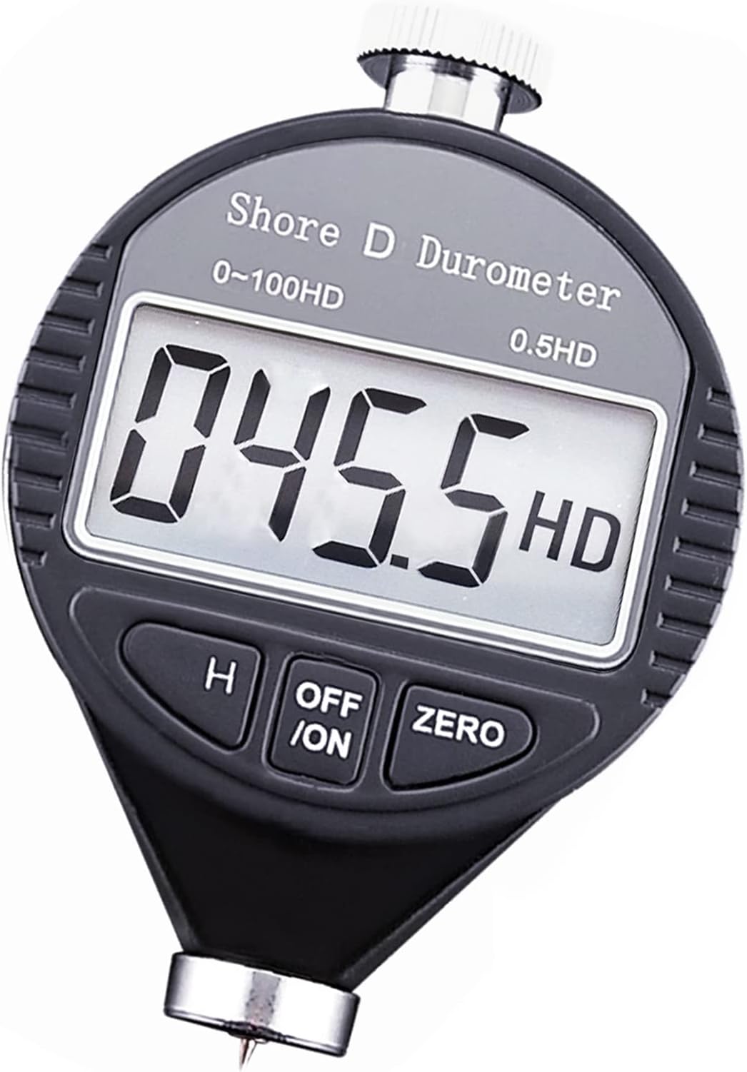 0-100HD Shore D Hardness Durometer Digital Durometer Scale for Rubber, Tire, Plastic, Thermal Plastic, Flooring, Bowling balll with Large LCD Display