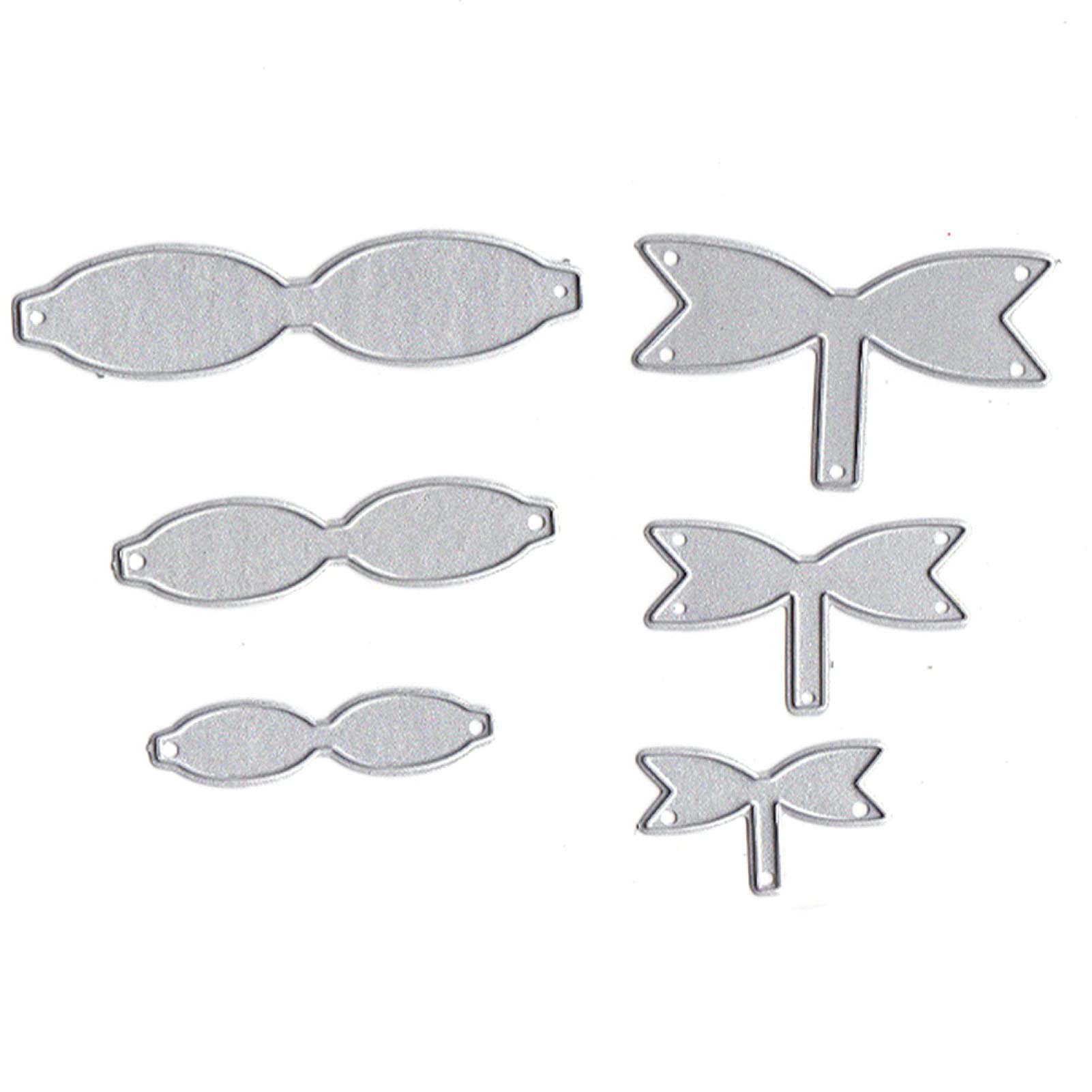 Fustelle con fiocco per la creazione di biglietti, fai da te, scrapbooking, goffratura, stencil fustellati, stampi per arti artigianali, scrapbooking
