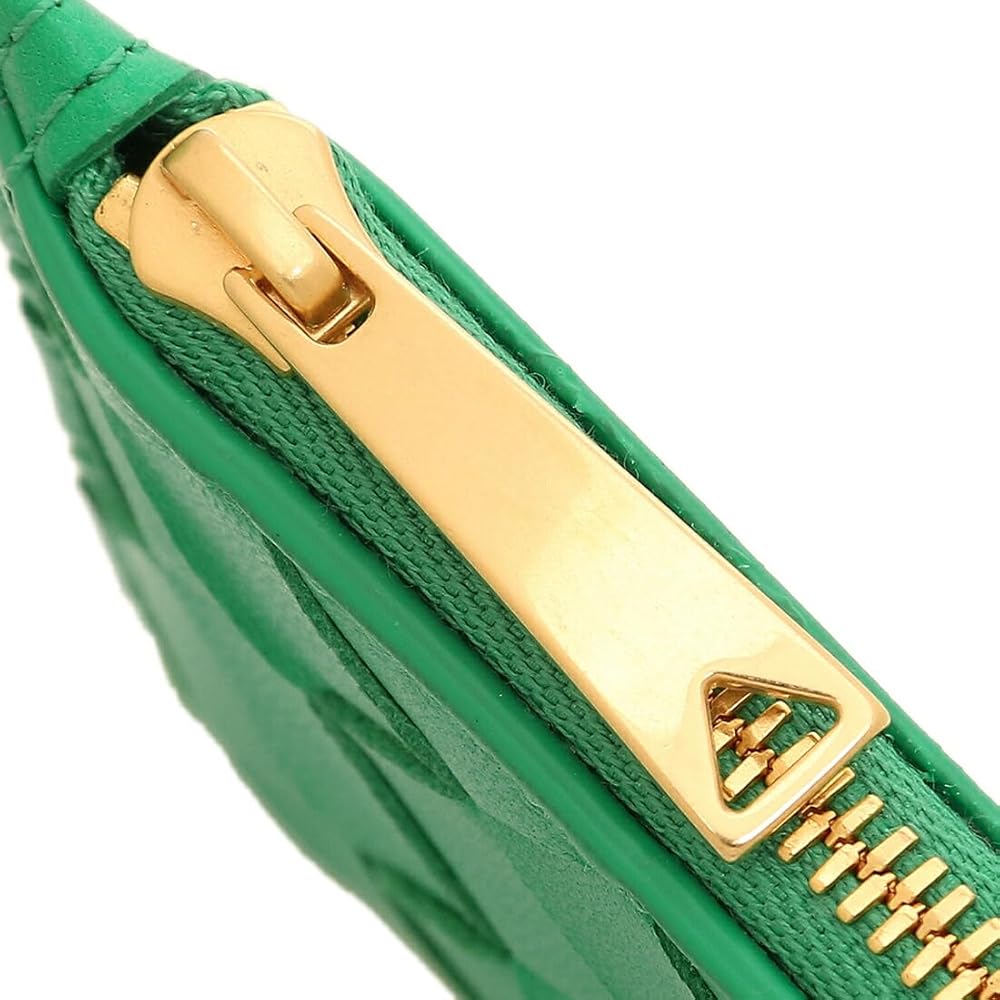 BOTTEGA VENETA ケース ラウンドファスナー グリーン BOTTEGA VENETA 未使用品 ボッテガヴェネタ パラキートカセット