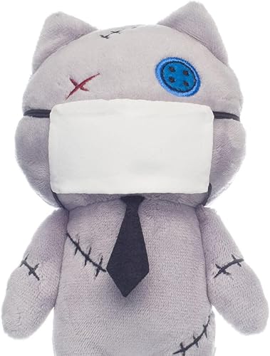 Miniatura 6 de AQI Honeymaru - Lindo peluche de Halloween Series Sutetchi The Stitched Cat - Peluche de 7 pulgadas