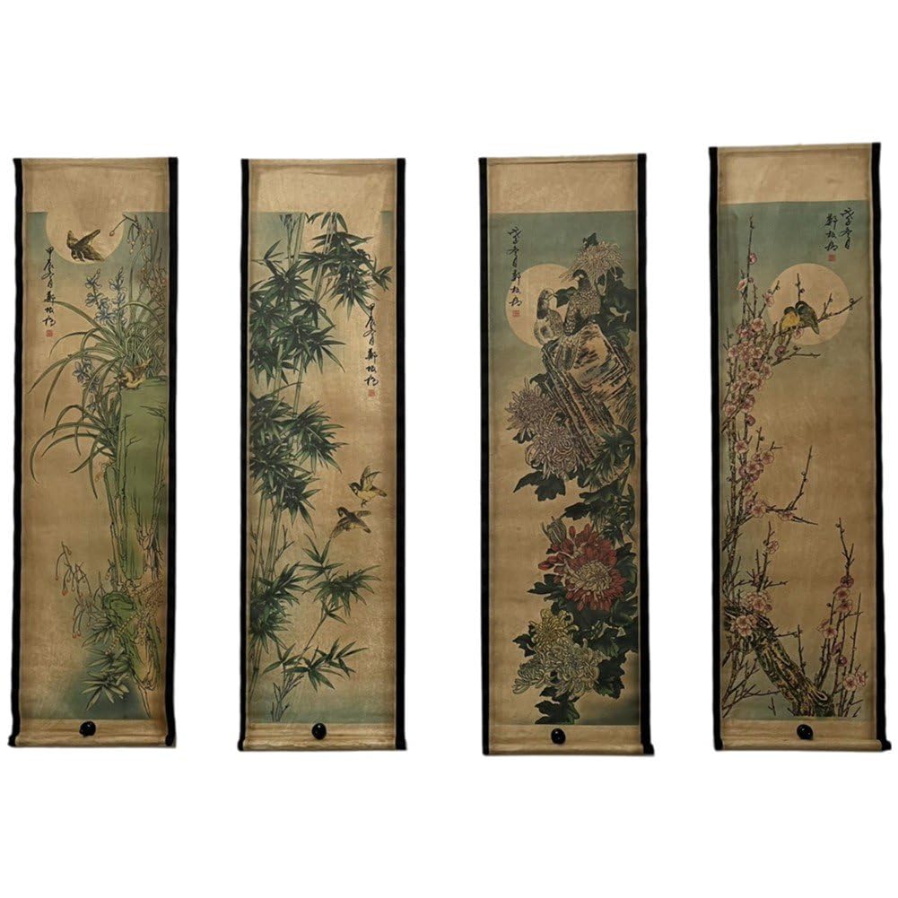 Peinture chinoise salon pour habiller un grand mur vide facilement