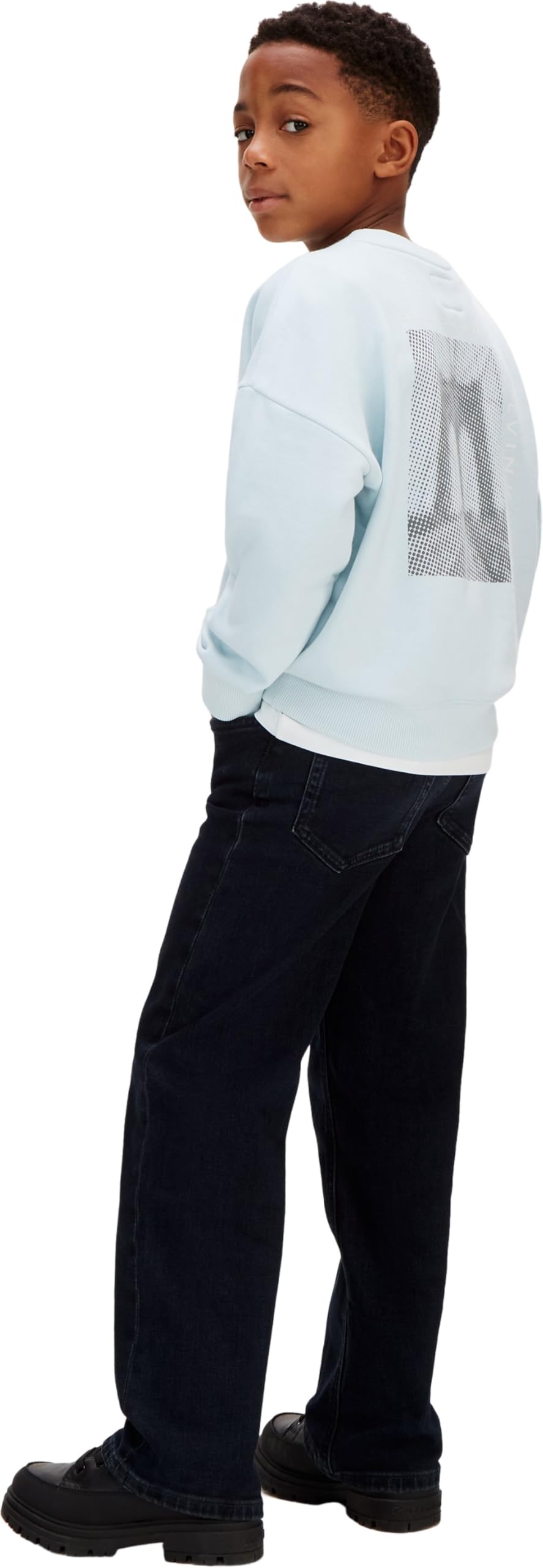 Calvin Klein Jungen Andere Jeans Black Blue Stone Wash Skater Lvcksjc47b