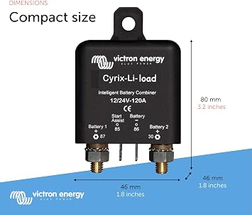 Victron Energy Cyrix-Li-Load 12/24-Volt 120 amp Intelligent Load Relay