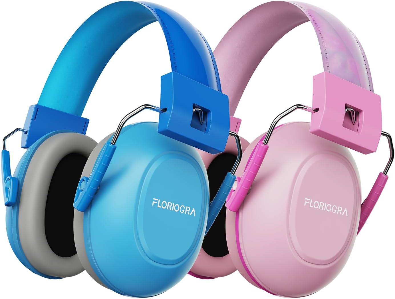 Floriogra 2 Pack Noise Cancelling Headphones for Kids, Kids Ear Protection 28dB SNR Noise Reduction Ear Muffs for Children/Toddler,Noise Cancelling Hearing Protection For Fireworks/Monster Truck