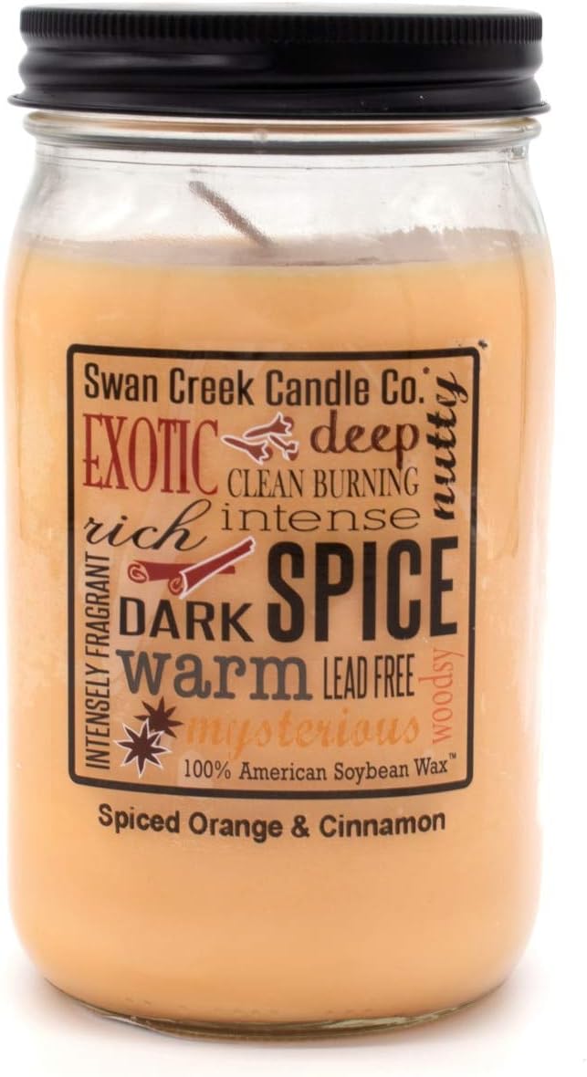 Swan Creek Candle Spiced Orange & Cinnamon 24 Oz Candle