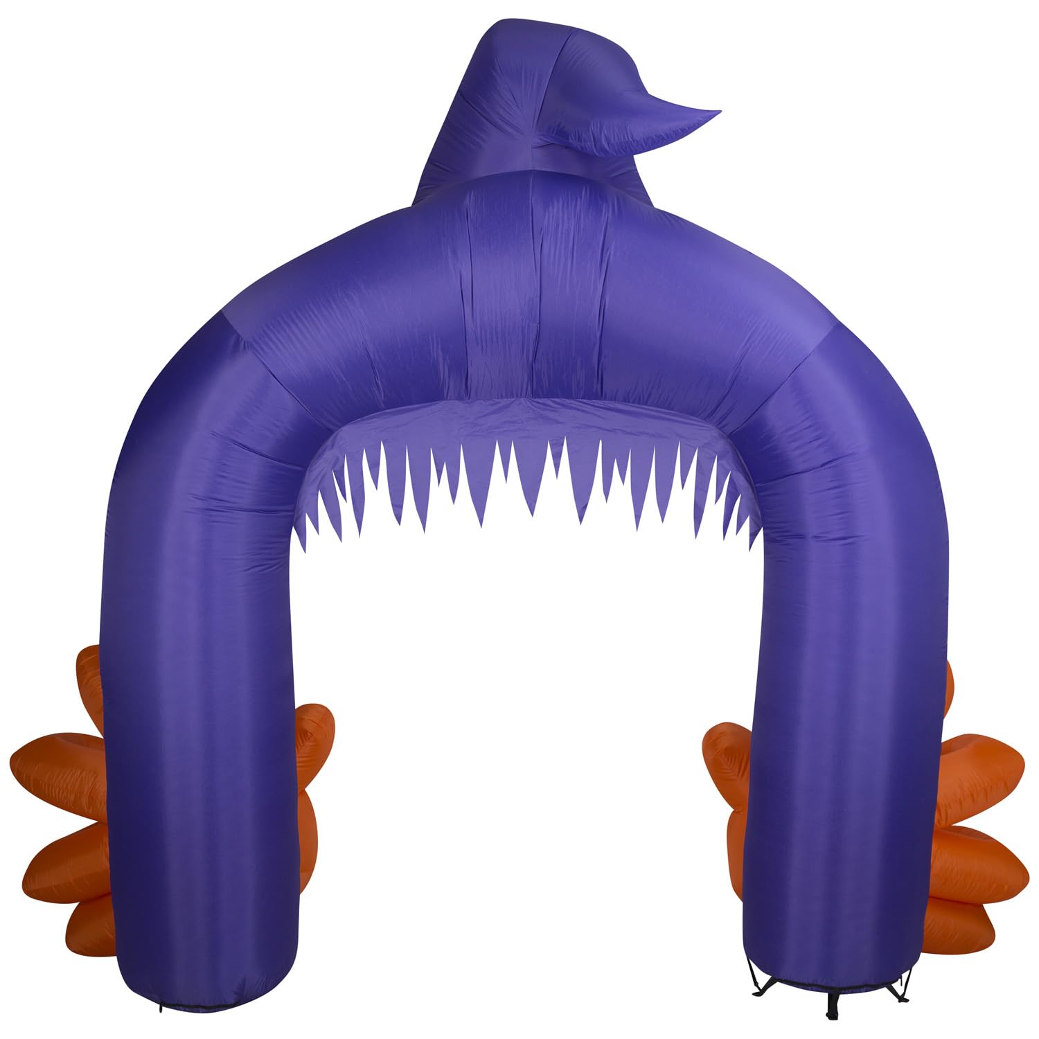 TURNMEON 10ft Giant Halloween Inflatable Pumpkin Archway With LED Lights - 16ft Wide Scary Jack-O-Lantern Yard Decoration