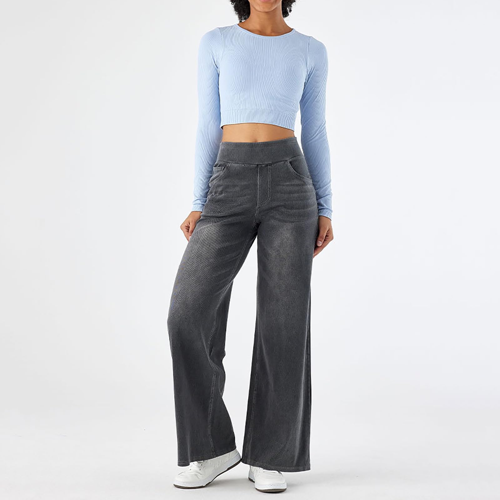 Baggy Jeansy Damskie Długie Jeansy Vintage Niski Stan Swobodne Jeansy Y2K Streetwear Boyfriend Jeansy Proste Szerokie Spodnie Spodnie Swobodne Jeansy Damskie Jeansy Spodnie Outdoorowe