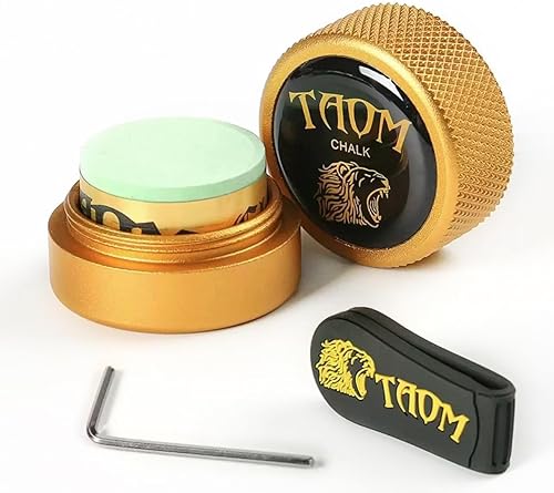 Vista 99 de TAOM - Soporte para tiza de piscina, herramienta práctica redonda, accesorios de billar, mini estuche magnético para tizas, contenedor de caja