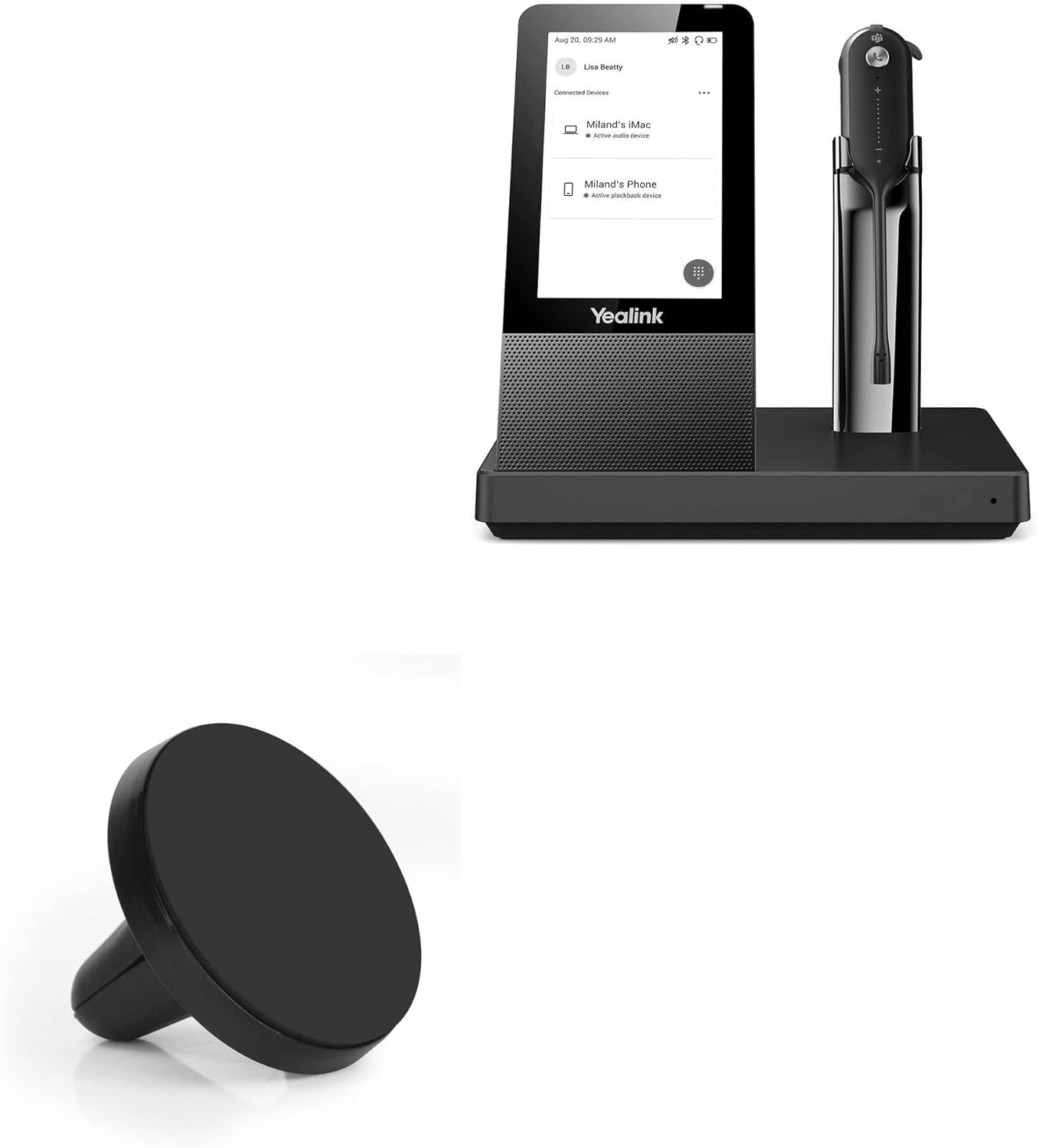 BoxWave Car Mount Compatible with Yealink WH67 Wireless