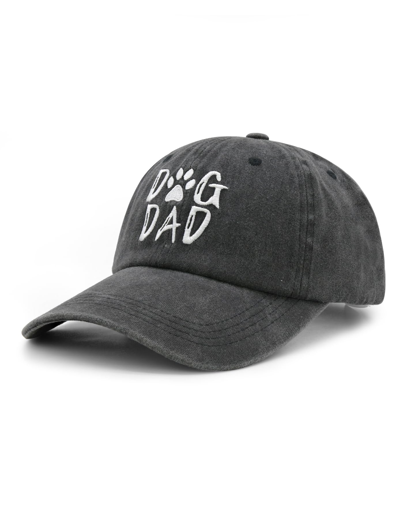Waldeal Dog Dad Hat for Men, Embroidered Washed Cotton Baseball Cap, Funny Dog Dad Gifts for Father's Day Birthday