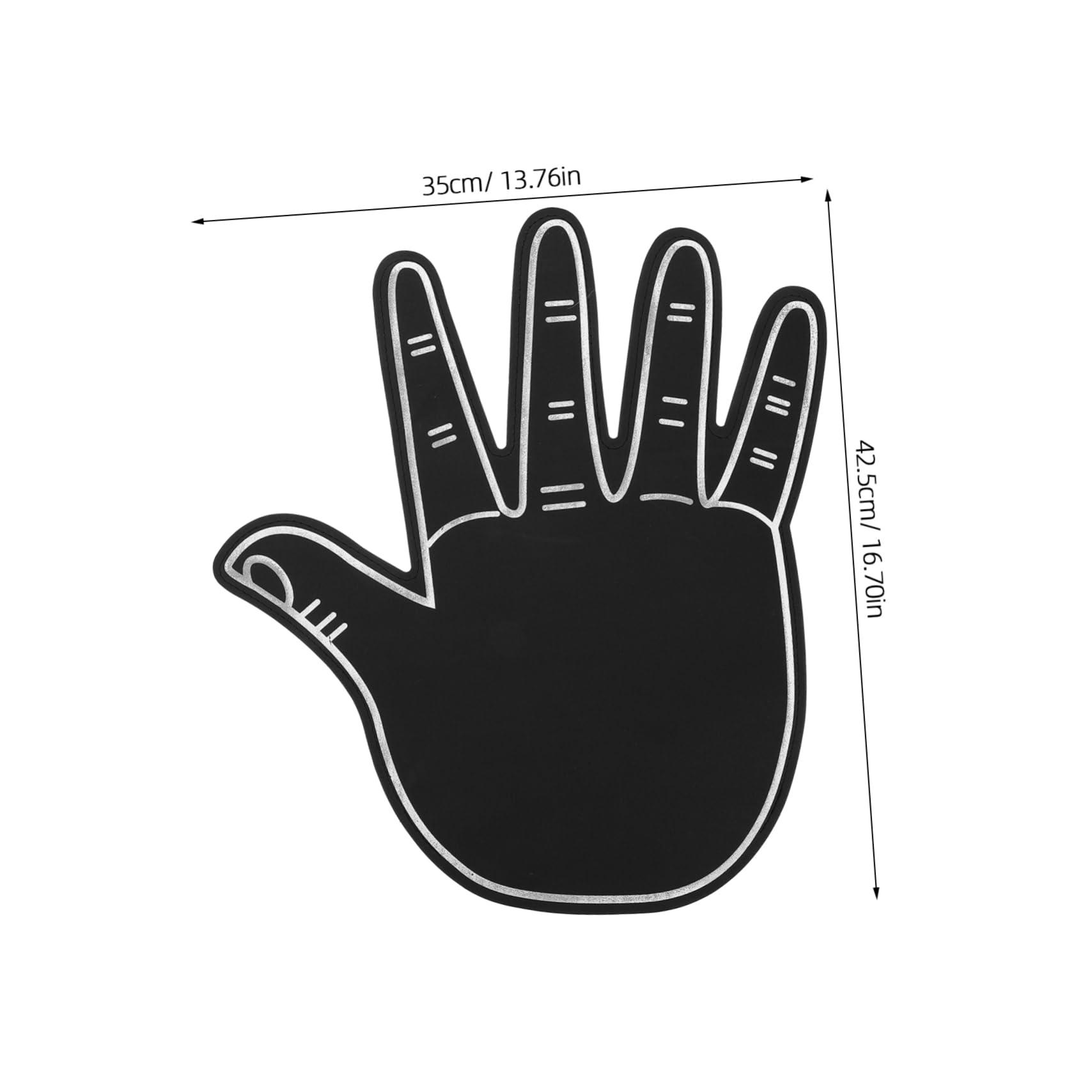 Totority Giant Pink Pom Poms Cheerleading Foam Finger Soft Eva Foam Hand for Sports Events Team Spirit DIY Cheer Prop