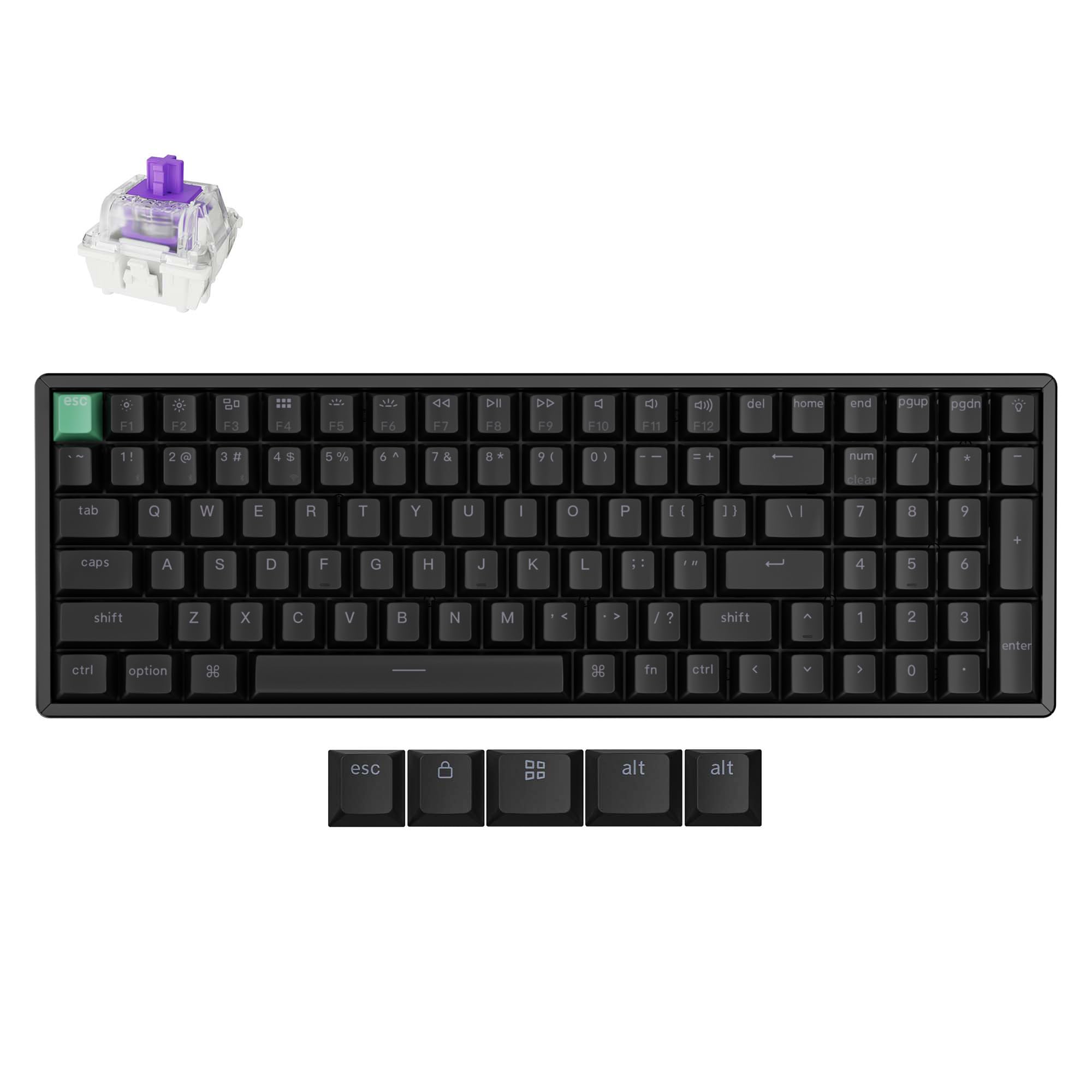 Amazon.com: Keychron K4 HE 96% Wireless RGB Hall Effect Keyboard
