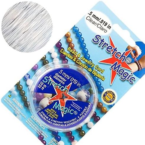 Stretch Magic 0.5mm Clear Elastic Beading Cord 10m Reel
