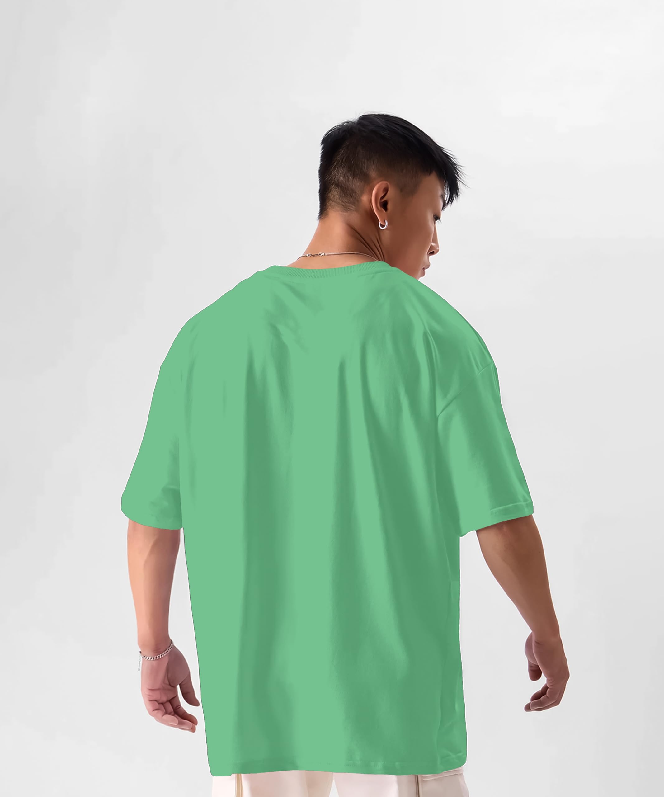 SHODOX® Maglietta antibatterica 100% puro cotone lavato biologico per uomo e donna, stampa estetica oversize di alta qualità, confortevole, morbida, meno pieghe, oversize