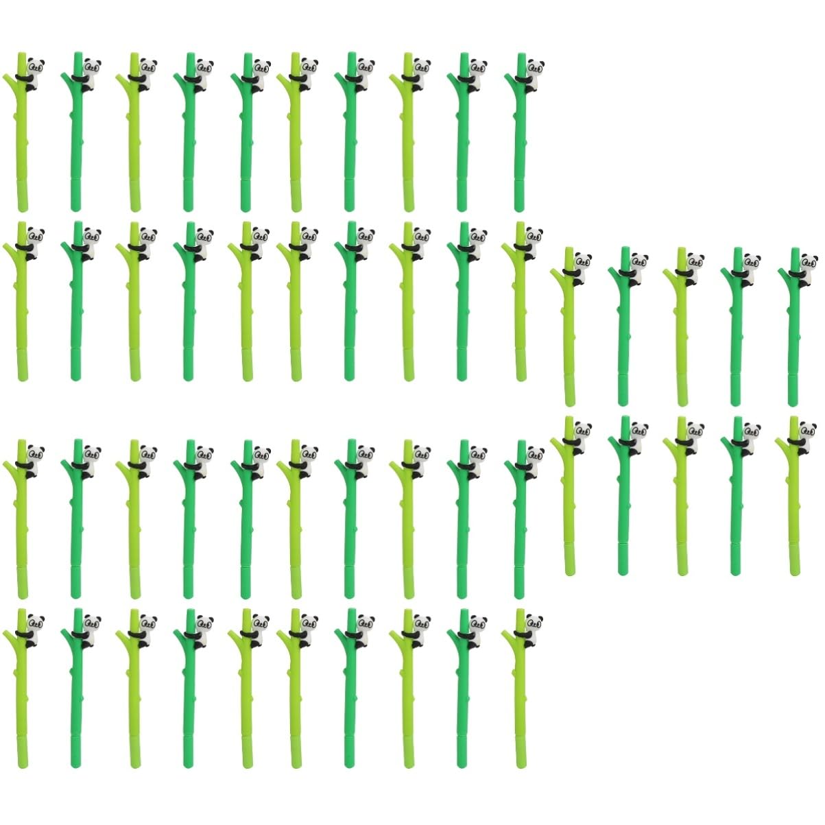 Lurrose Lot De 5 Stylos Gel Effaçables En Forme De Panda Pour Étudiants Papeterie De Bureau 10 Pièces X 5