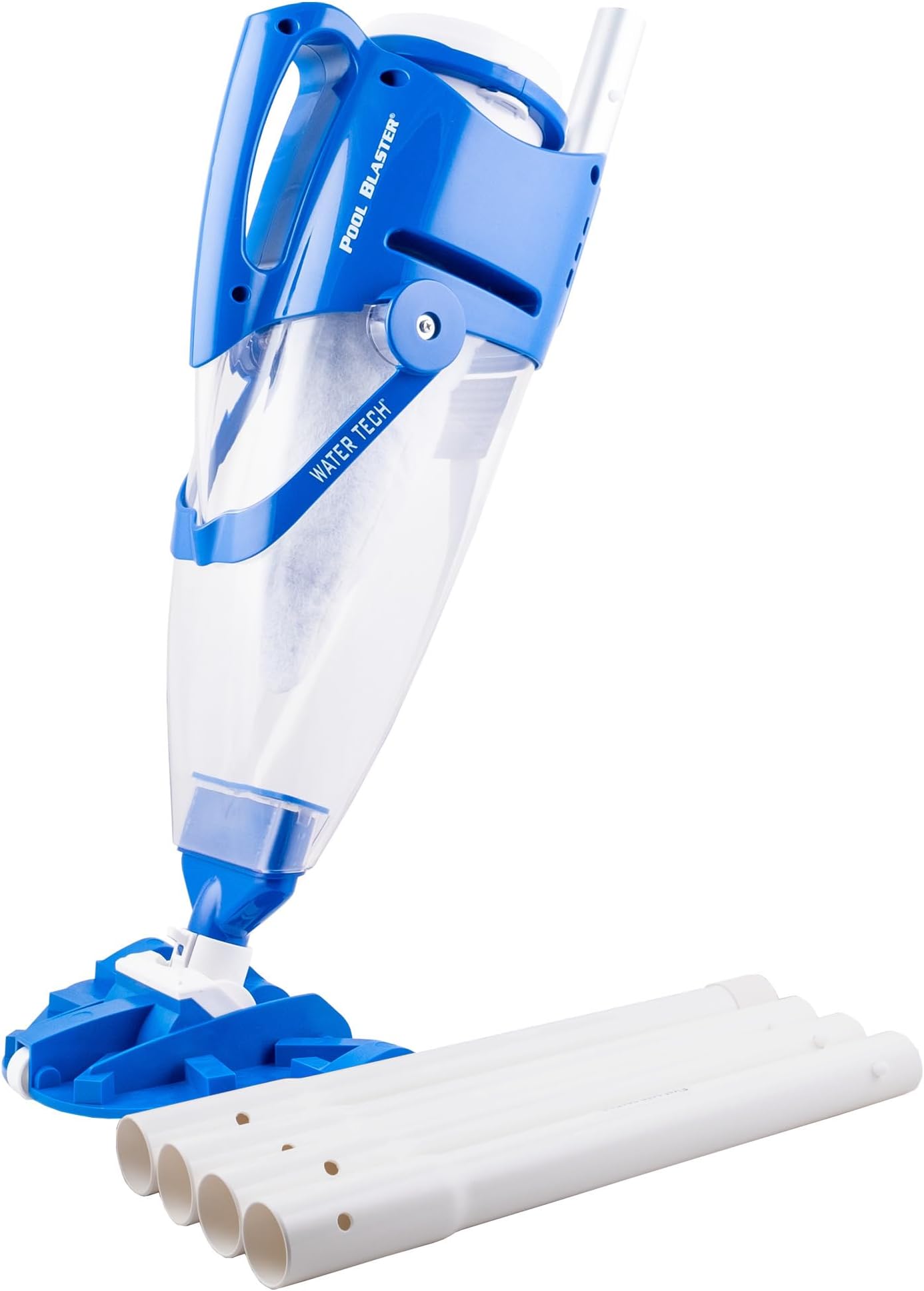 Centennial Cordless Pool Vacuum w/Pole Set - XL Debris Capacity & Advanced Filtration, Handheld Rechargeable Pool Cleaner for Sand, Silt & Leaves in Inground & Above Ground Pool