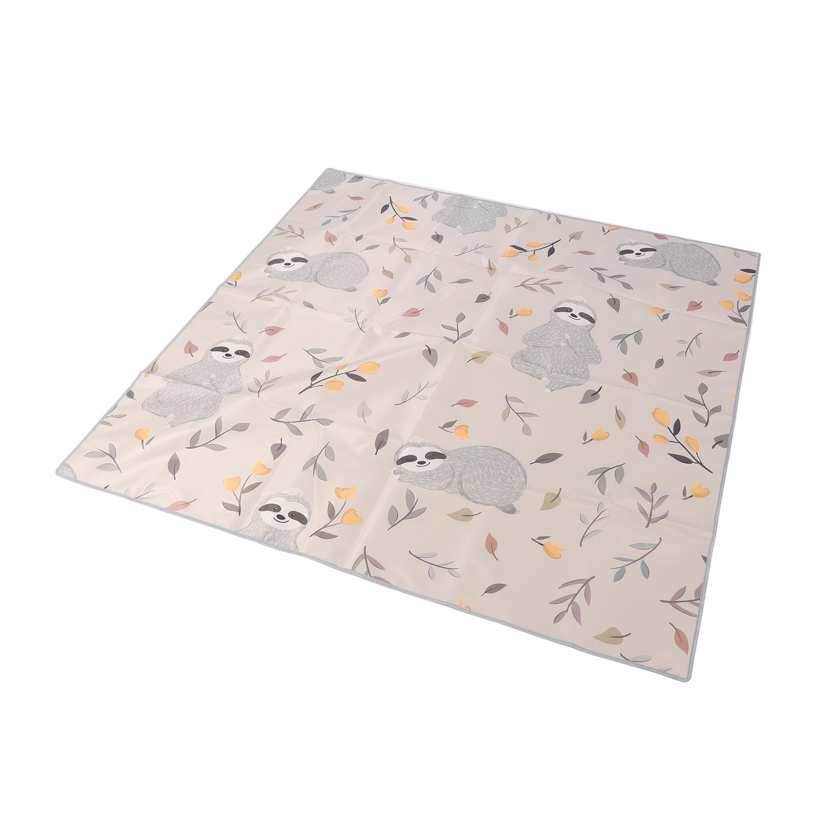 FTVOGUE Mata do Rozlania Dziecka, Antypoślizgowa Tkanina Oxford Pod matę do Wysokiego Krzesła, Przenośna Mata Zabawy 130x130 Cm Użytku w Domu i na Pikniku
