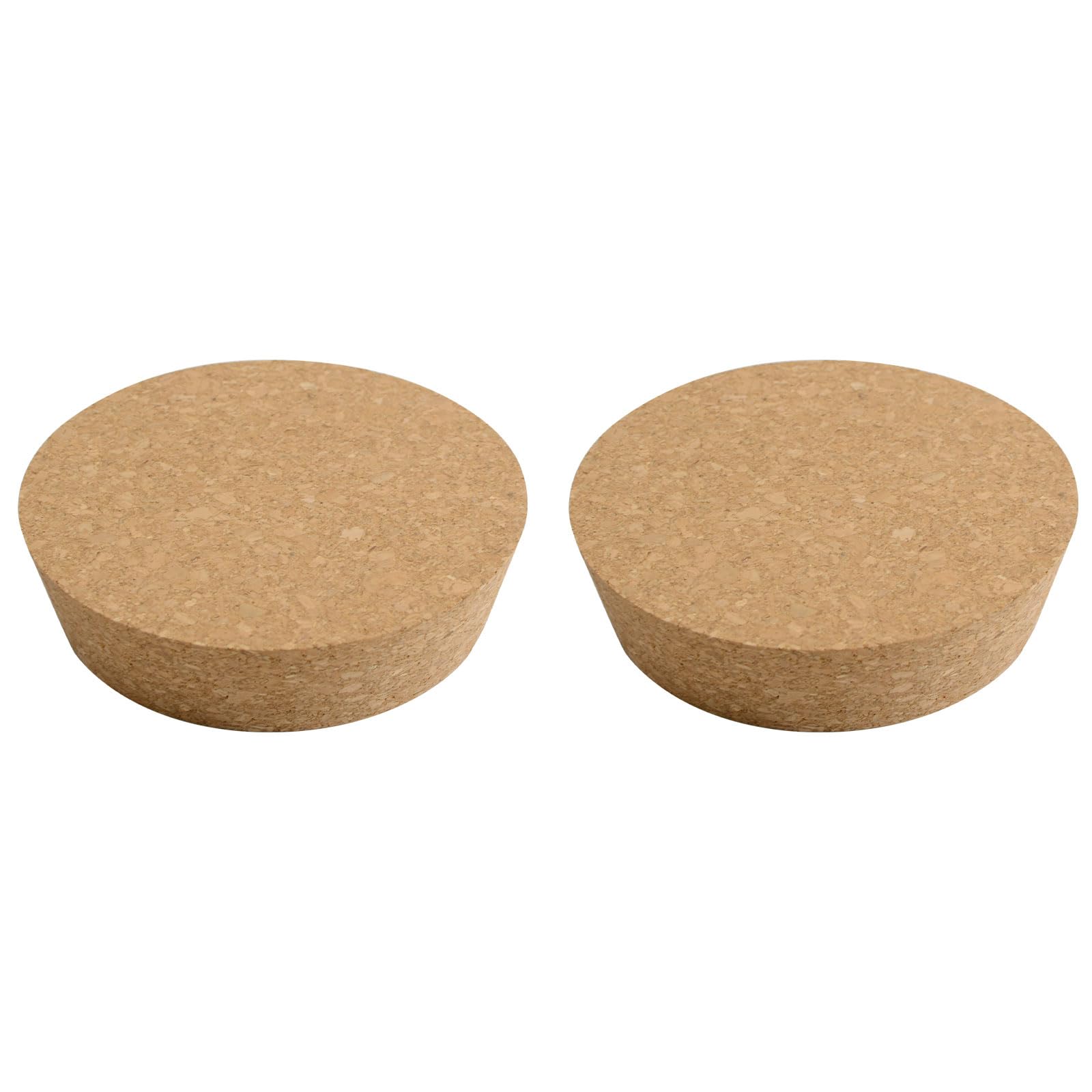 INCREWAY 2PCS Tapered Cork Stoppers Cork Plugs Replacement Corks for Wine Bottle Glass Bottle Jars 120 * 105 * 30mm