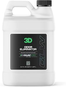 3D Odor Eliminator, GLW Series | Ultra Powerful Air Freshener | Long Lasting Odor Relief | Neutralizes Unwanted Smells | Fresh Scent | DIY Car Detailing (64 Oz) (64 Oz)