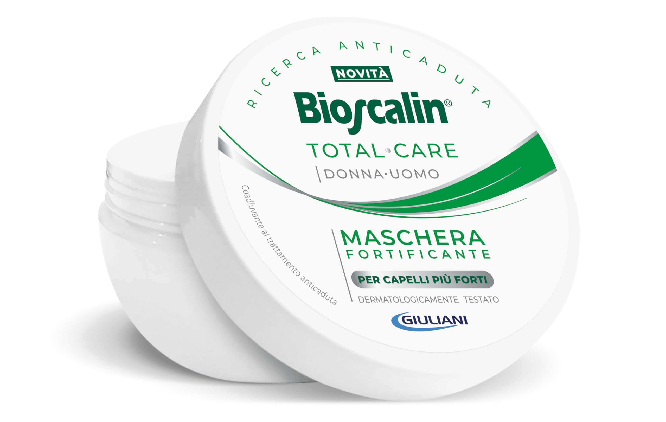 Bioscalin TOTAL•CARE Maschera, Trattamento Intensivo dopo Shampoo, Nutre e Protegge i Capelli, con Bambù, Gynostemma e Zinco, Senza Parabeni, 200ml