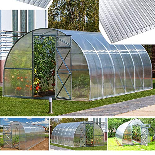 MadeluX SerraShop Prime - Invernadero de policarbonato (3 x 4 m, 6 mm, ampliable)