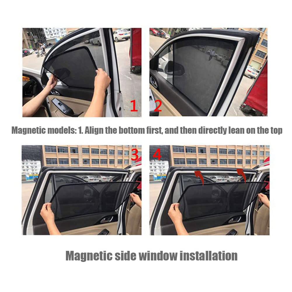 Auto Magnetico Parasole Tendine Finestrini per Dodge Caliber Finestrino Laterale UV Protezione e Antipolvere Aletta Parasole Privacy,7pcs Full Set