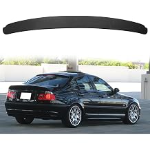 Rear Window Roof Spoiler, Compatible with 1999-2005 BMW E46 3-Series Coupe 2-Door/M3 Not Fit Convertible, IKON Style Matte Black ABS Rear Windshield Roofline Window Visor, 1 PC