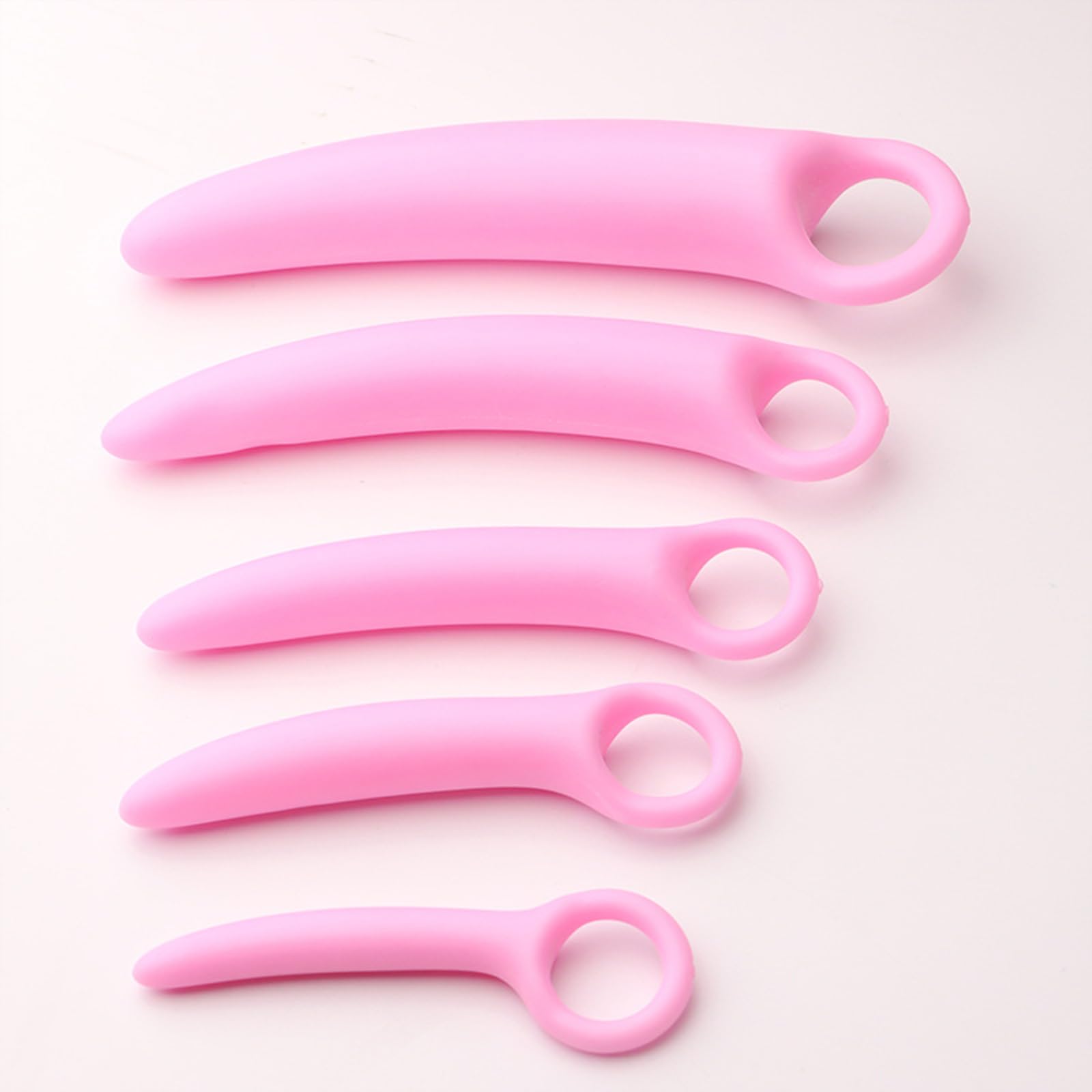 BDSMAGE Set di dilatatori per donne con 5 trainer vaginali in silicone, giocattoli sessuali per donne estremamente duri, plug anale per donne, dilatatore uretrale, giocattoli sessuali per donne sole