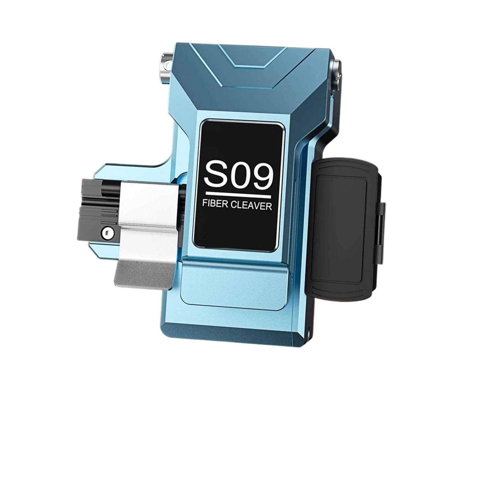 S09 Fully Automatic High Precision One-Step Fiber Optic Cleaver Optical Splicer Cutting Knife Optoelectronic Cleaver(S-09 Blue)