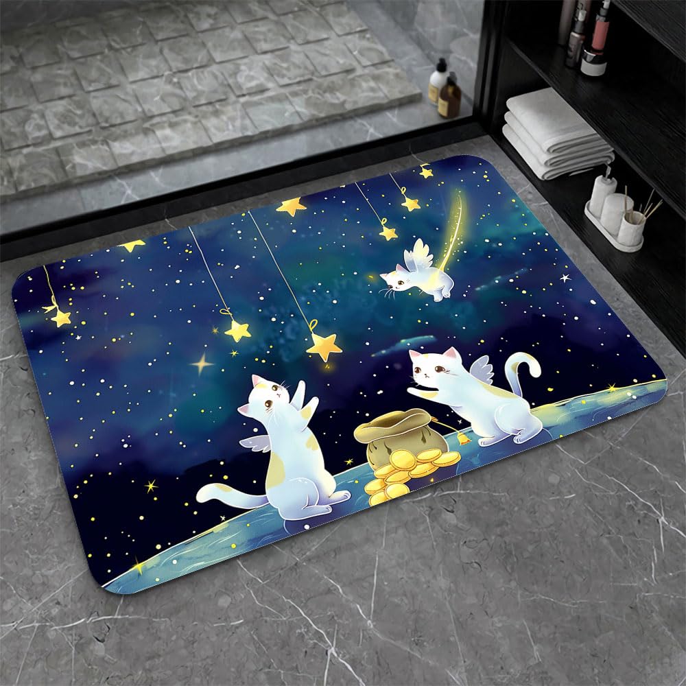 Tapis de bain diatomée super absorbant, séchage rapide et antidérapant