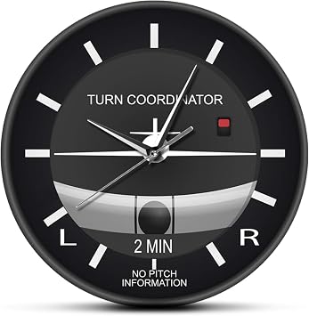 12 inch Wall Clock Aviation Classic Cockpit Style Modern Art Printed Wall Clock Aviator Home Living Room Decor Plane Equipment Watch Pilot Gift for Modern Home Decor