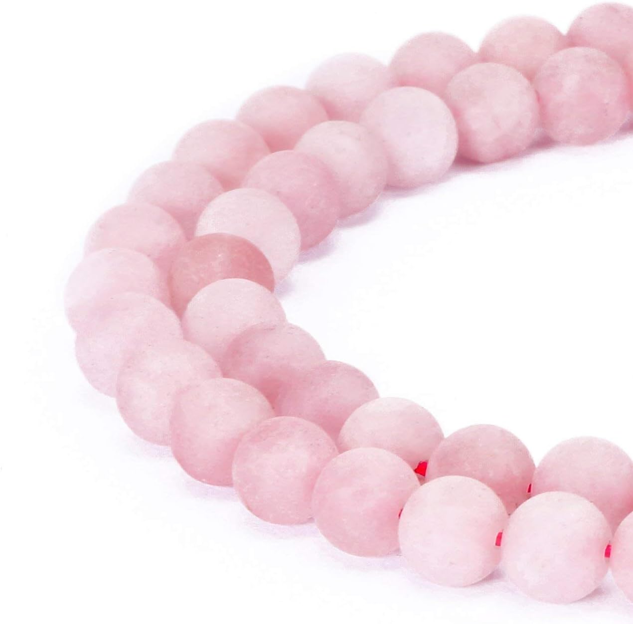 Gorgeous Natural Fushia Drusy Agate Gemstone Matte Round Loose Beads For Jewelry Making, Rose Quartz, 10MM
