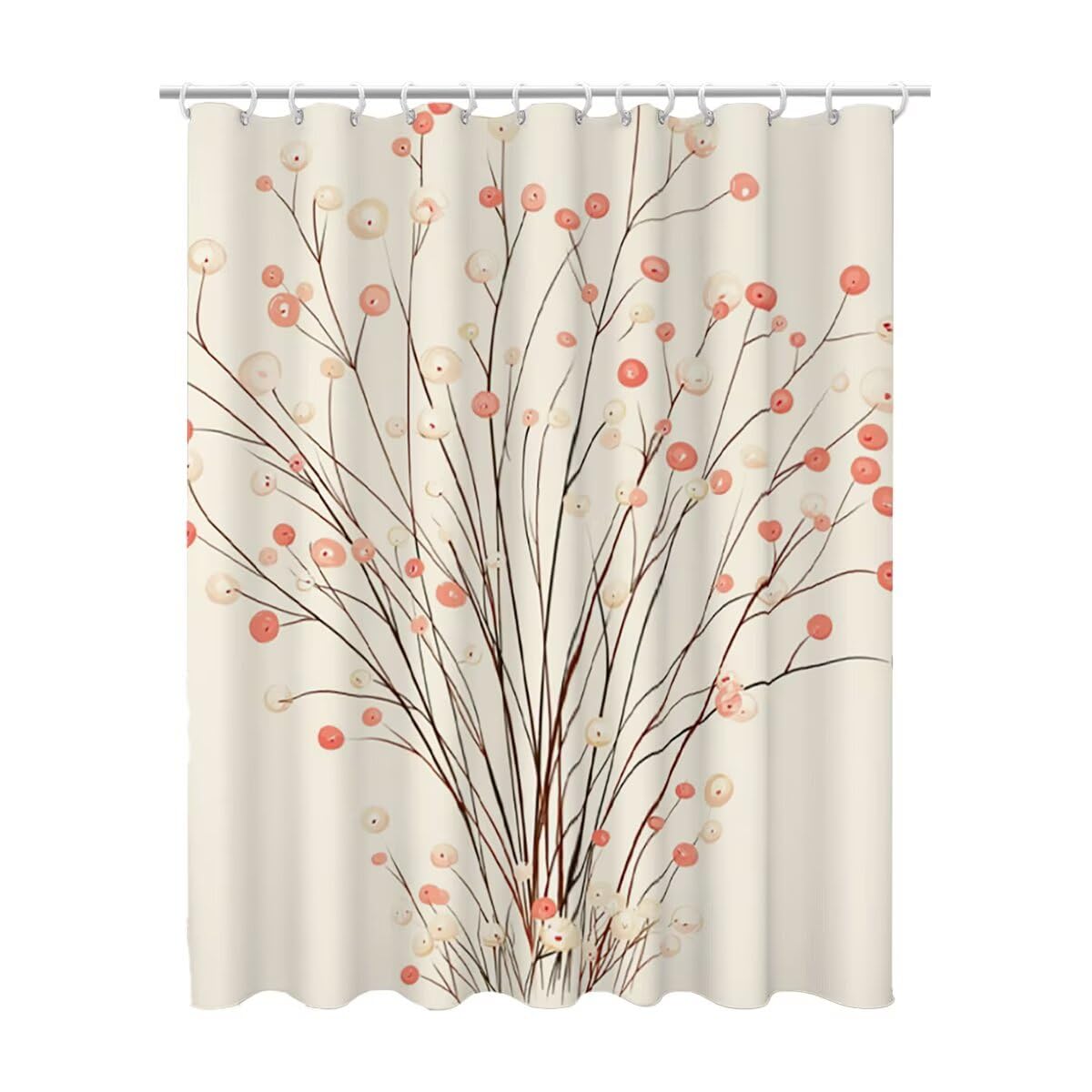 Rideau douche 120x200 beige imperméable pour baignoire salle de bain tissu