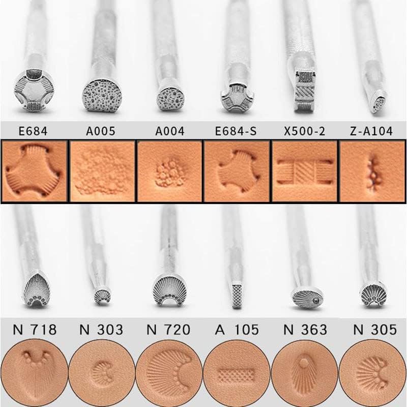 1Pcs Leather Stamping Kit Metal Punch Tool Embossing Pattern For DIY Leather Craft Printing Stamps - (Color: PGF63-00)